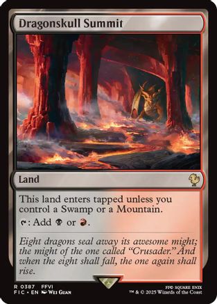 Dragonskull Summit (Surge Foil) (FIC-387) - Commander: FINAL FANTASY Foil | Grognard Games