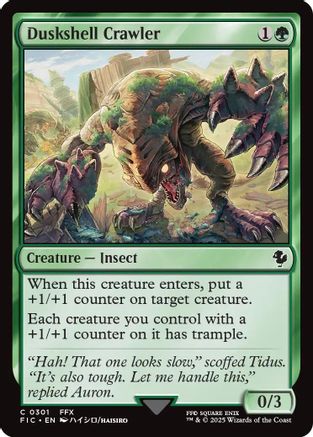 Duskshell Crawler (Surge Foil) (FIC-301) - Commander: FINAL FANTASY Foil | Grognard Games
