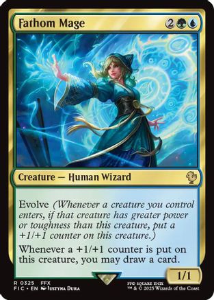 Fathom Mage (Surge Foil) (FIC-325) - Commander: FINAL FANTASY Foil | Grognard Games