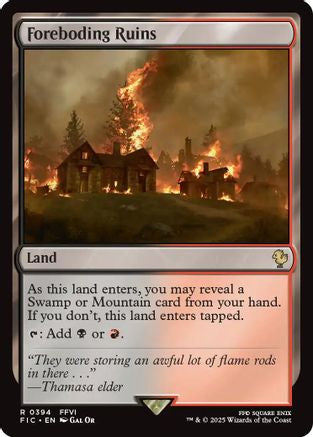 Foreboding Ruins (Surge Foil) (FIC-394) - Commander: FINAL FANTASY Foil | Grognard Games