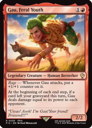 Gau, Feral Youth (Surge Foil) (FIC-055) - Commander: FINAL FANTASY Foil | Grognard Games
