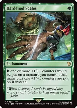 Hardened Scales (Surge Foil) (FIC-307) - Commander: FINAL FANTASY Foil | Grognard Games