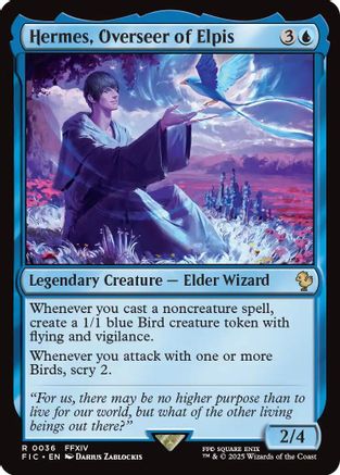 Hermes, Overseer of Elpis (Surge Foil) (FIC-036) - Commander: FINAL FANTASY Foil | Grognard Games