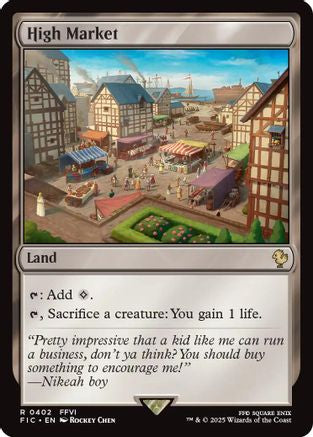 High Market (Surge Foil) (FIC-402) - Commander: FINAL FANTASY Foil | Grognard Games