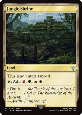 Jungle Shrine (Surge Foil) (FIC-406) - Commander: FINAL FANTASY Foil | Grognard Games
