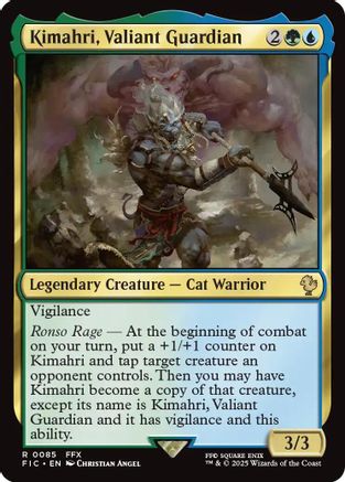 Kimahri, Valiant Guardian (Surge Foil) (FIC-085) - Commander: FINAL FANTASY Foil | Grognard Games
