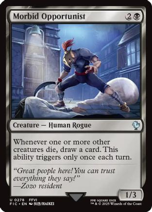 Morbid Opportunist (Surge Foil) (FIC-278) - Commander: FINAL FANTASY Foil | Grognard Games