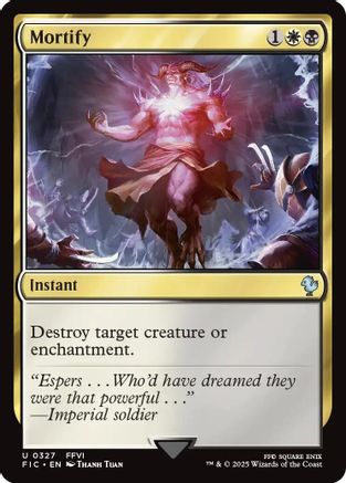 Mortify (Surge Foil) (FIC-327) - Commander: FINAL FANTASY Foil | Grognard Games
