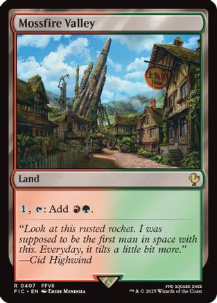 Mossfire Valley (Surge Foil) (FIC-407) - Commander: FINAL FANTASY Foil | Grognard Games