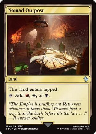 Nomad Outpost (Surge Foil) (FIC-409) - Commander: FINAL FANTASY Foil | Grognard Games