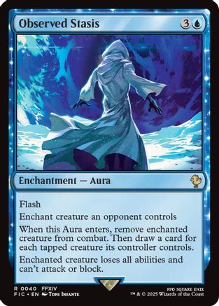 Observed Stasis (Surge Foil) (FIC-040) - Commander: FINAL FANTASY Foil | Grognard Games