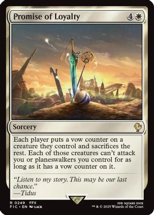 Promise of Loyalty (Surge Foil) (FIC-249) - Commander: FINAL FANTASY Foil | Grognard Games