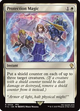 Protection Magic (Surge Foil) (FIC-024) - Commander: FINAL FANTASY Foil | Grognard Games