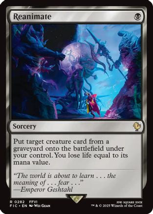 Reanimate (Surge Foil) (FIC-282) - Commander: FINAL FANTASY Foil | Grognard Games