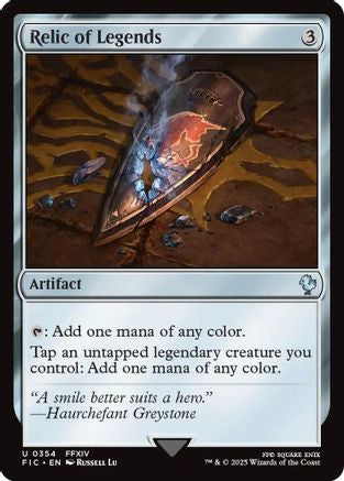 Relic of Legends (Surge Foil) (FIC-354) - Commander: FINAL FANTASY Foil | Grognard Games