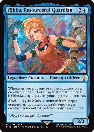 Rikku, Resourceful Guardian (Surge Foil) (FIC-041) - Commander: FINAL FANTASY Foil | Grognard Games