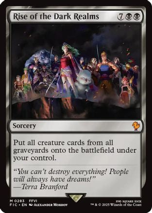 Rise of the Dark Realms (Surge Foil) (FIC-283) - Commander: FINAL FANTASY Foil | Grognard Games