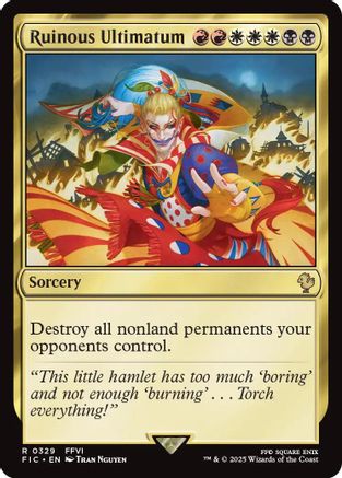 Ruinous Ultimatum (Surge Foil) (FIC-329) - Commander: FINAL FANTASY Foil | Grognard Games