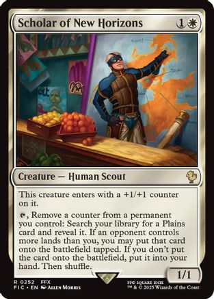 Scholar of New Horizons (Surge Foil) (FIC-252) - Commander: FINAL FANTASY Foil | Grognard Games