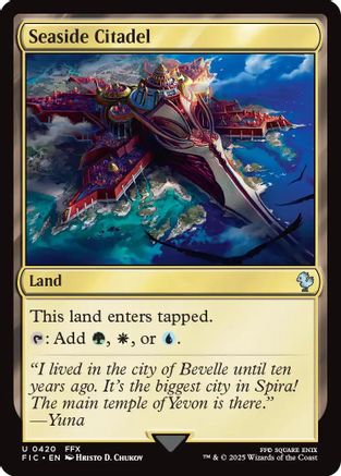 Seaside Citadel (Surge Foil) (FIC-420) - Commander: FINAL FANTASY Foil | Grognard Games