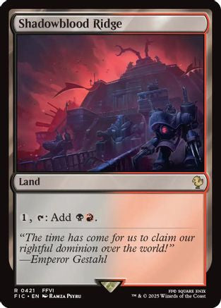 Shadowblood Ridge (Surge Foil) (FIC-421) - Commander: FINAL FANTASY Foil | Grognard Games