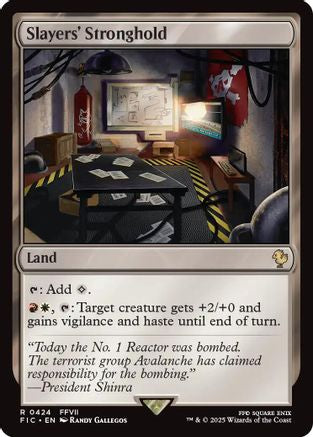 Slayers' Stronghold (Surge Foil) (FIC-424) - Commander: FINAL FANTASY Foil | Grognard Games