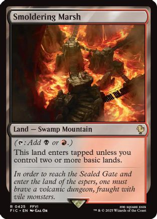 Smoldering Marsh (Surge Foil) (FIC-425) - Commander: FINAL FANTASY Foil | Grognard Games