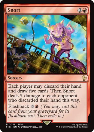 Snort (Surge Foil) (FIC-058) - Commander: FINAL FANTASY Foil | Grognard Games