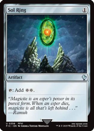 Sol Ring (0356) (Surge Foil) (FIC-356) - Commander: FINAL FANTASY Foil | Grognard Games