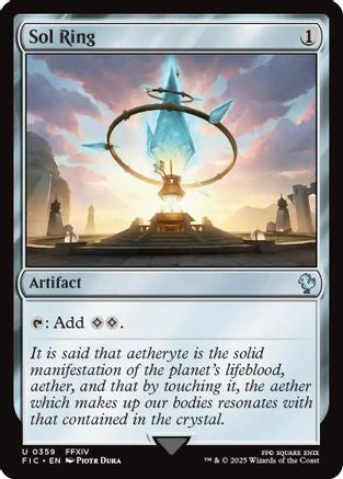 Sol Ring (0359) (Surge Foil) (FIC-359) - Commander: FINAL FANTASY Foil | Grognard Games