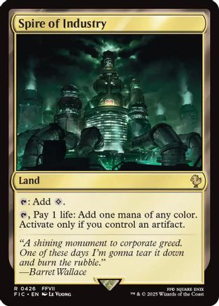 Spire of Industry (Surge Foil) (FIC-426) - Commander: FINAL FANTASY Foil | Grognard Games