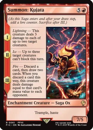 Summon: Kujata (Surge Foil) (FIC-061) - Commander: FINAL FANTASY Foil | Grognard Games