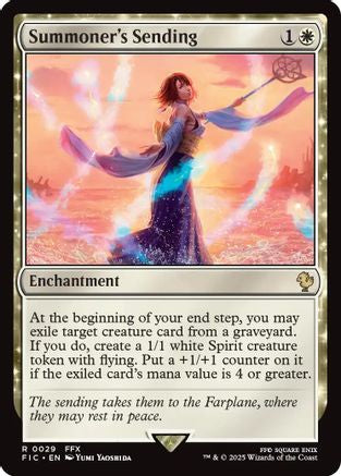 Summoner's Sending (Surge Foil) (FIC-029) - Commander: FINAL FANTASY Foil | Grognard Games