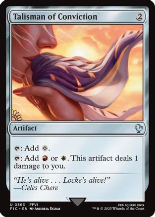 Talisman of Conviction (Surge Foil) (FIC-363) - Commander: FINAL FANTASY Foil | Grognard Games