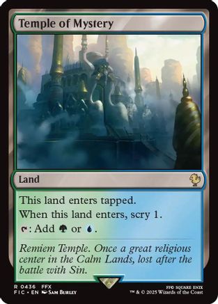 Temple of Mystery (Surge Foil) (FIC-436) - Commander: FINAL FANTASY Foil | Grognard Games