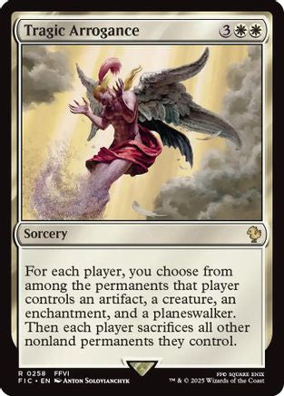 Tragic Arrogance (Surge Foil) (FIC-258) - Commander: FINAL FANTASY Foil | Grognard Games