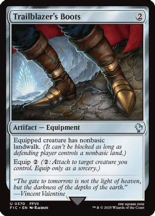 Trailblazer's Boots (Surge Foil) (FIC-370) - Commander: FINAL FANTASY Foil | Grognard Games
