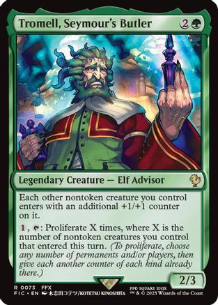 Tromell, Seymour's Butler (Surge Foil) (FIC-073) - Commander: FINAL FANTASY Foil | Grognard Games