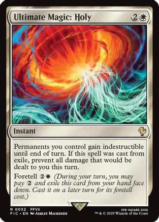 Ultimate Magic: Holy (Surge Foil) (FIC-032) - Commander: FINAL FANTASY Foil | Grognard Games