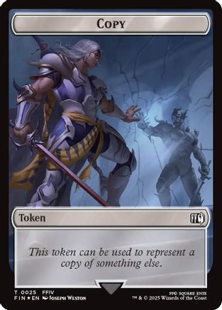 Copy (0025) // Moogle (0034) Double-Sided Token (Surge Foil) (FIN-25 // 34) - FINAL FANTASY Foil | Grognard Games