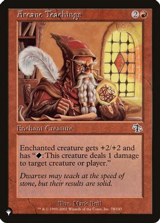 Arcane Teachings (Misprint) (LIST-78/143) - The List Reprints | Grognard Games