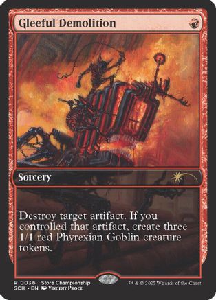 Gleeful Demolition (GAME-036) - Game Day & Store Championship Promos | Grognard Games