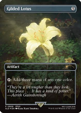 Gilded Lotus (Rainbow Foil) (909) (SLD-909) - Secret Lair Drop Series Foil | Grognard Games