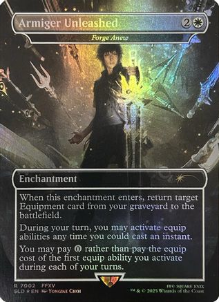 Armiger Unleashed - Forge Anew (Rainbow Foil) (SLD-7002) - Secret Lair Drop Series Foil | Grognard Games
