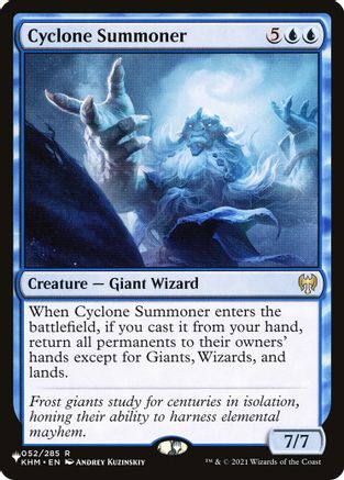 Cyclone Summoner (LIST-052/285) - The List Reprints | Grognard Games