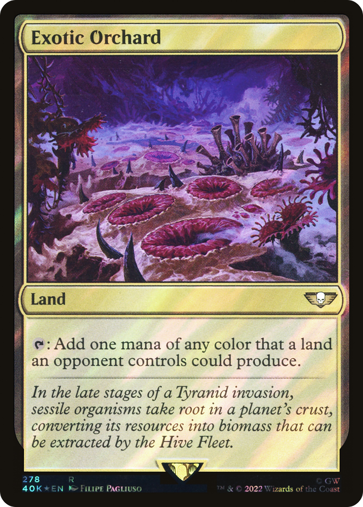 Exotic Orchard (Surge Foil) [Universes Beyond: Warhammer 40,000] | Grognard Games