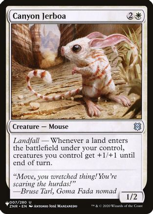 Canyon Jerboa (LIST-007/280) - The List Reprints | Grognard Games