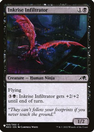 Inkrise Infiltrator (LIST-100/302) - The List Reprints | Grognard Games