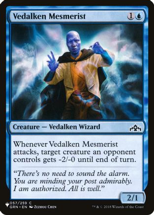 Vedalken Mesmerist (LIST-057/259) - The List Reprints | Grognard Games