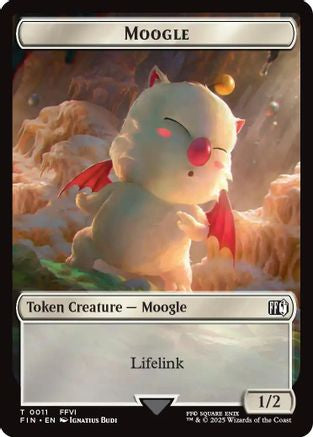 Moogle (0011) // Copy (0001) Double-Sided Token (FIN-11 // 1) - FINAL FANTASY | Grognard Games